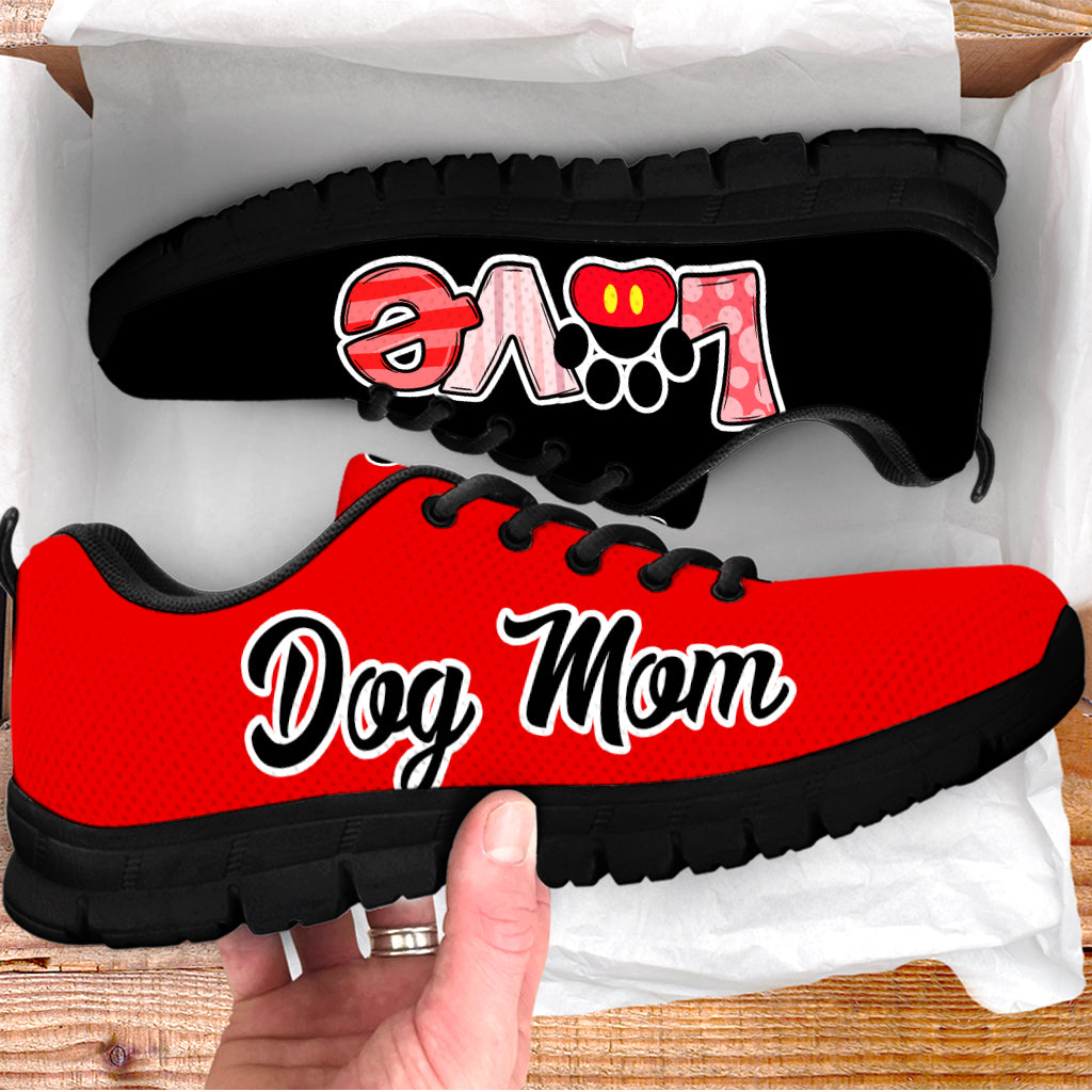 Dog Mom Shoes Love Black Red Sneaker Walking Shoes Best Shoes For Dog Lover Best Gift For Dog Mom 3 Dog Mom Shoes Love Black Red Sneaker Walking Shoes Best Shoes For Dog Lover Best Gift For Dog Mom 3