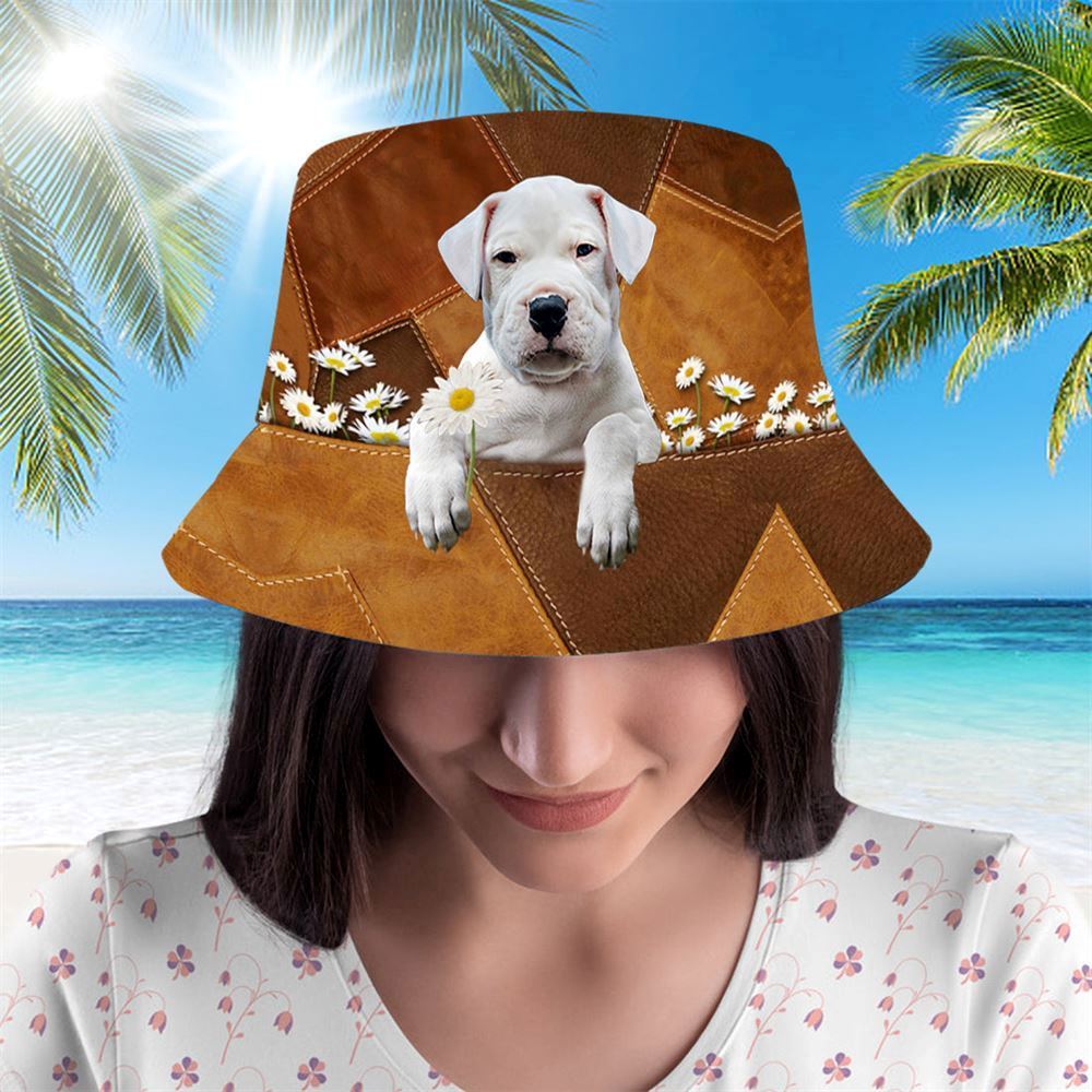 Dogo Argentino Bucket Hat Hats To Walk With Your Beloved Dog A Gift For Dog Lovers 2 wewy18 Dogo Argentino Bucket Hat Hats To Walk With Your Beloved Dog A Gift For Dog Lovers 2 wewy18