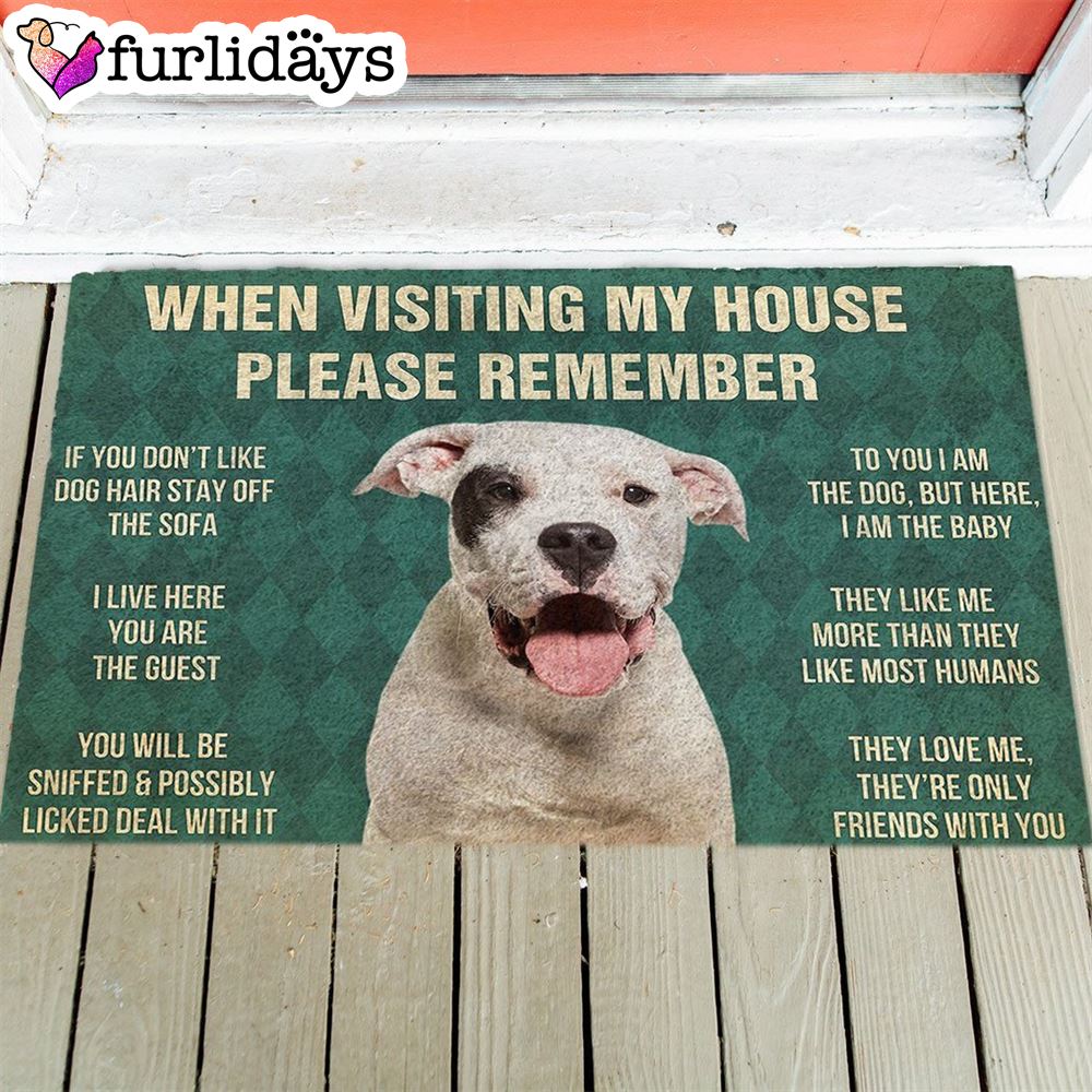 Dogo Argentino s Rules Doormat Outdoor Decor Christmas Gift For Pet Lovers 1 Dogo Argentino s Rules Doormat Outdoor Decor Christmas Gift For Pet Lovers 1