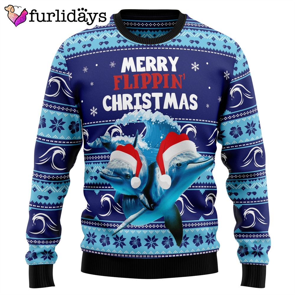 Dolphin Flippin Christmas Ugly Christmas Sweater Lover Xmas Sweater Gift Dog Memorial Gift 1 Dolphin Flippin Christmas Ugly Christmas Sweater Lover Xmas Sweater Gift Dog Memorial Gift 1