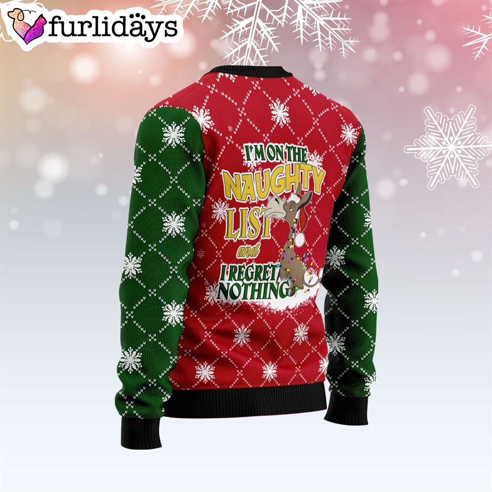Donkey Naughty List Ugly Christmas Sweater Lover Xmas Sweater Gift Dog Memorial Gift 2 Donkey Naughty List Ugly Christmas Sweater Lover Xmas Sweater Gift Dog Memorial Gift 2