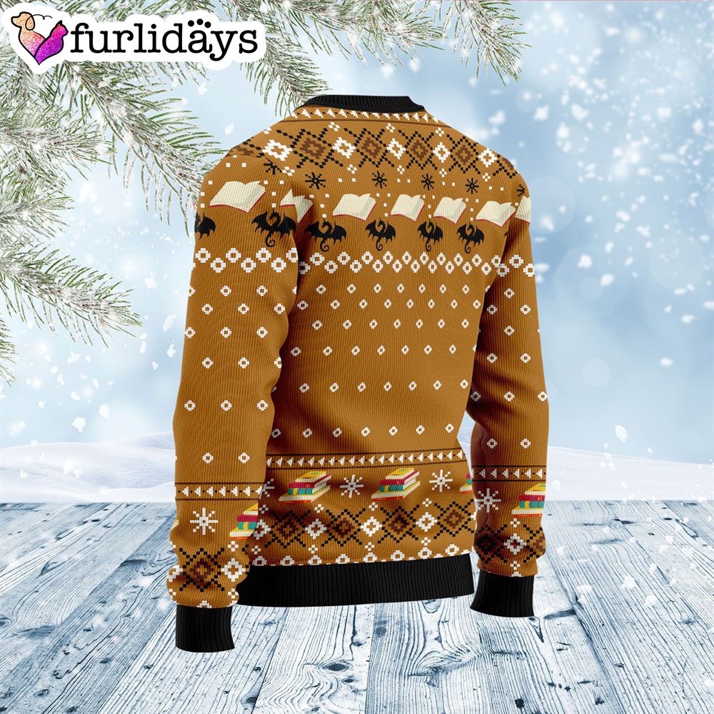 Dragon And Book Ugly Christmas Sweater Xmas Gifts For Dog Lovers Gift For Christmas 2 Dragon And Book Ugly Christmas Sweater Xmas Gifts For Dog Lovers Gift For Christmas 2