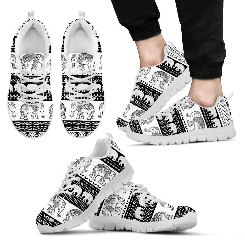 Elephant Shoes Pattern Vector Sneaker Tennis Walking Shoes Best Gift For Men And Women 2 Elephant Shoes Pattern Vector Sneaker Tennis Walking Shoes Best Gift For Men And Women 2