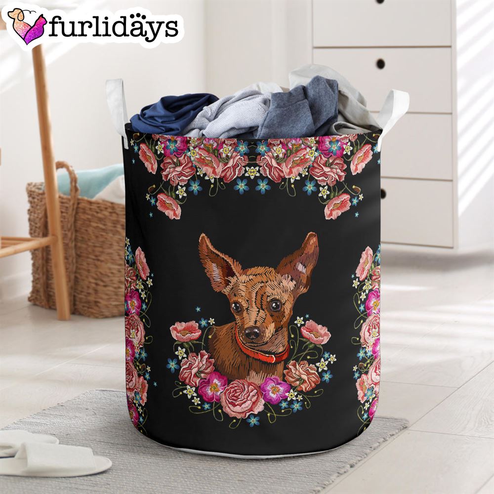 Embroidery Chihuahua Laundry Basket Dog Laundry Basket Christmas Gift For Her Home Decor 1 Embroidery Chihuahua Laundry Basket Dog Laundry Basket Christmas Gift For Her Home Decor 1