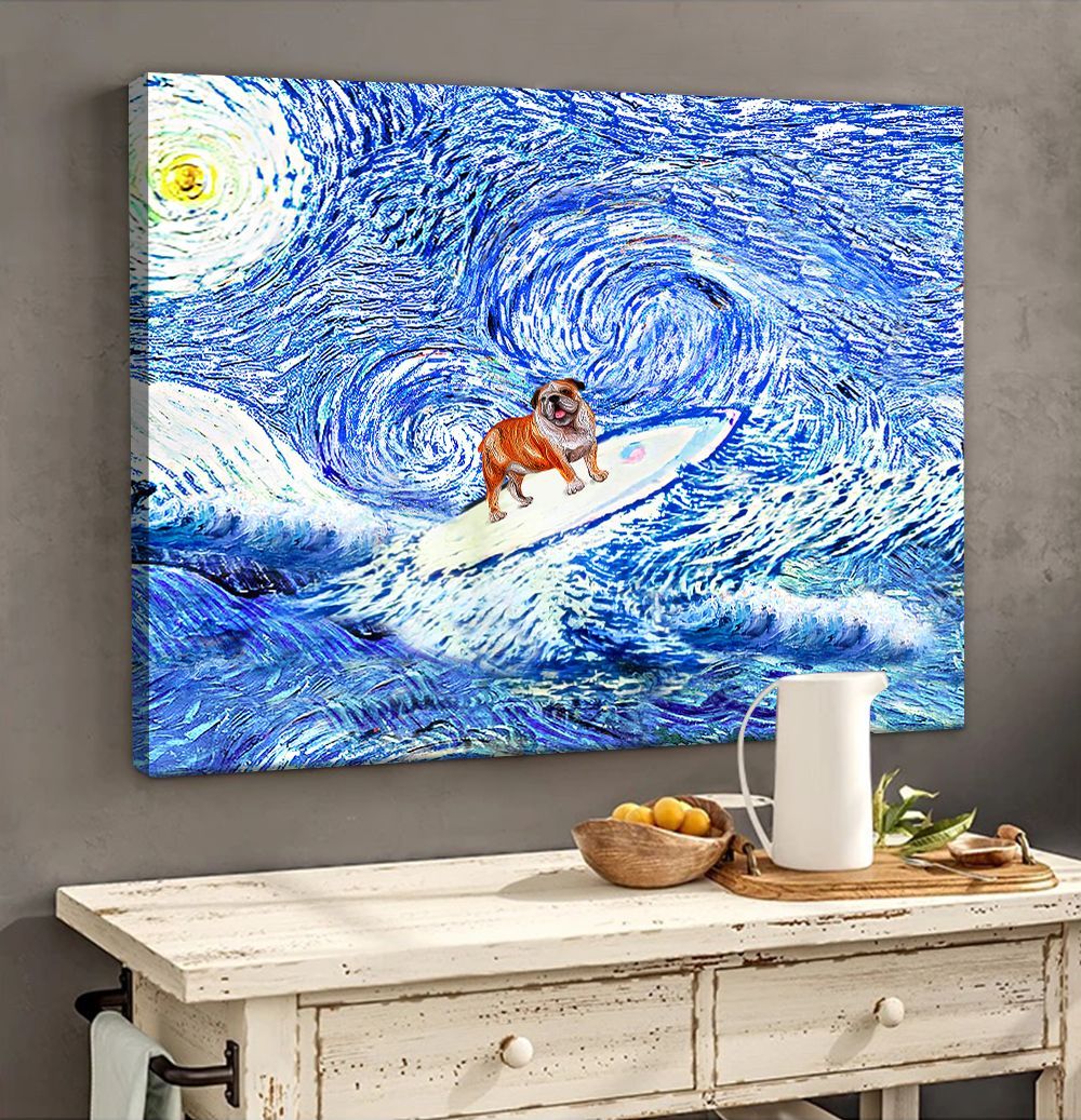 English Bulldog Matte Canvas Dog Wall Art Poster To Print Housewarming Gifts 1 English Bulldog Matte Canvas Dog Wall Art Poster To Print Housewarming Gifts 1