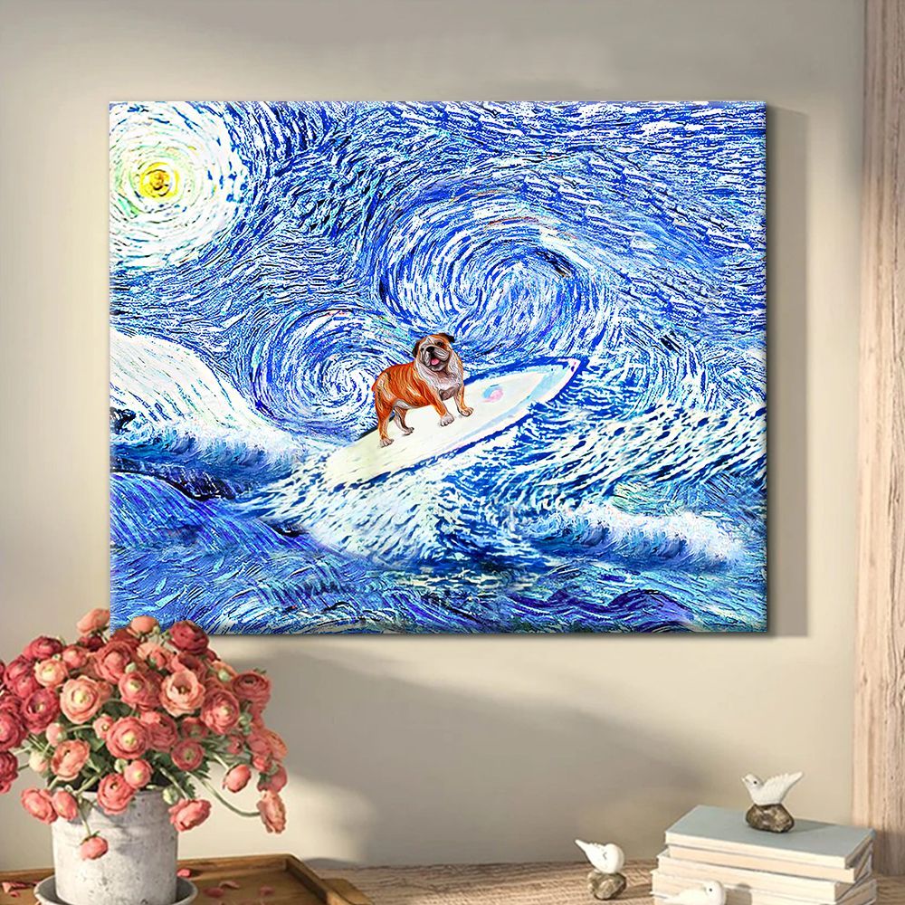 English Bulldog Matte Canvas Dog Wall Art Poster To Print Housewarming Gifts 2 English Bulldog Matte Canvas Dog Wall Art Poster To Print Housewarming Gifts 2