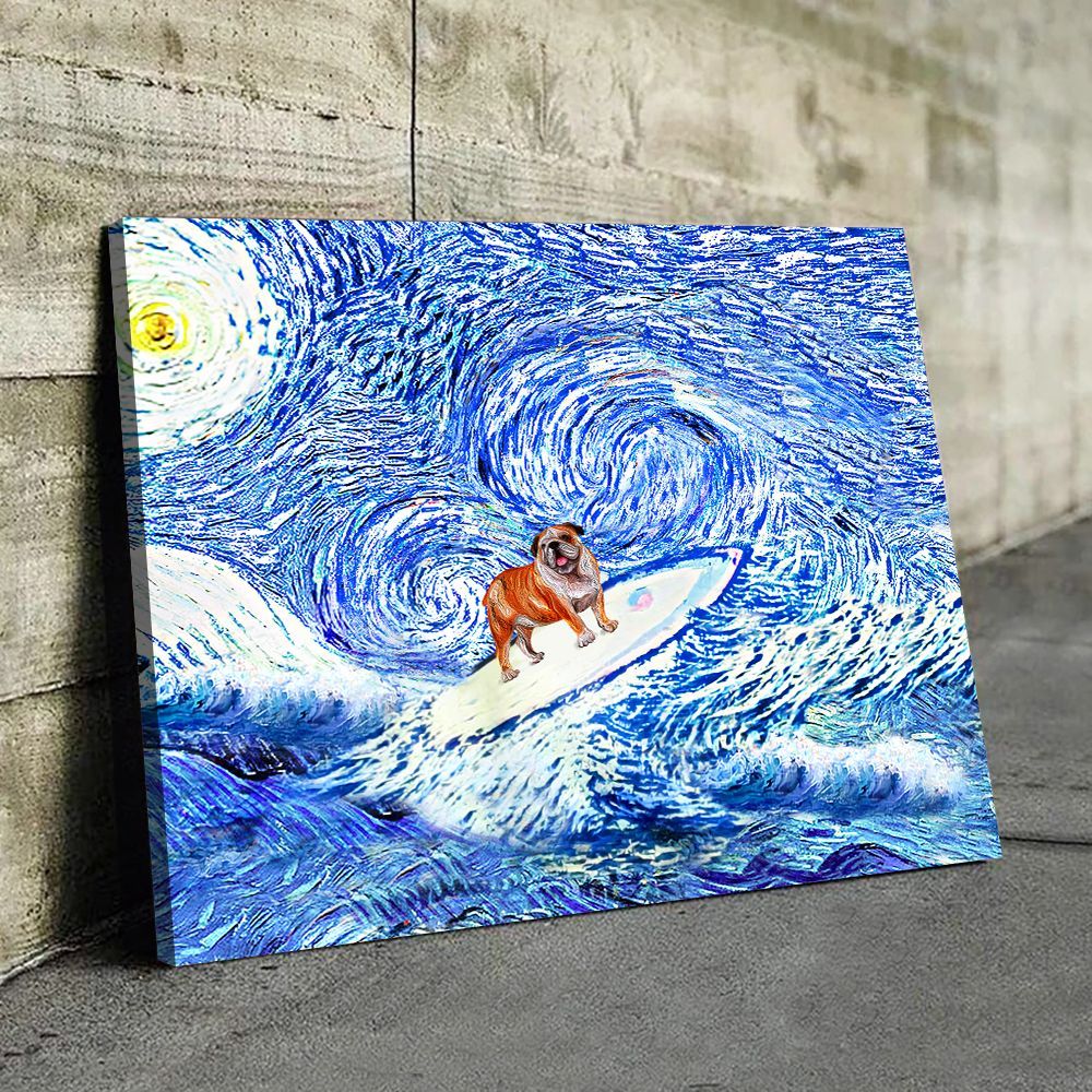 English Bulldog Matte Canvas Dog Wall Art Poster To Print Housewarming Gifts 3 English Bulldog Matte Canvas Dog Wall Art Poster To Print Housewarming Gifts 3