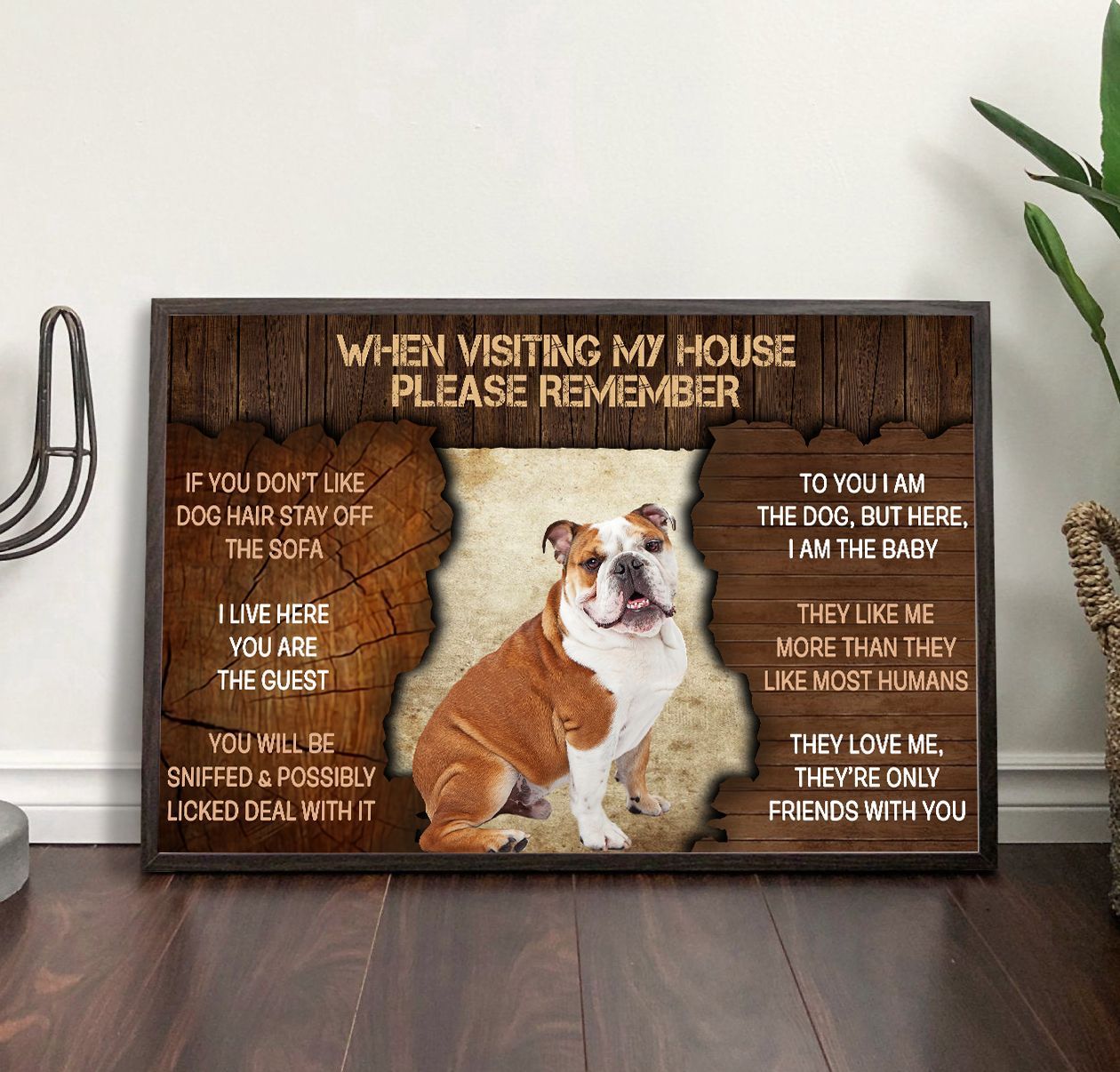 English Bulldog Please Remember When Visiting Our House Poster Dog Wall Art Poster To Print Housewarming Gifts 2 English Bulldog Please Remember When Visiting Our House Poster Dog Wall Art Poster To Print Housewarming Gifts 2