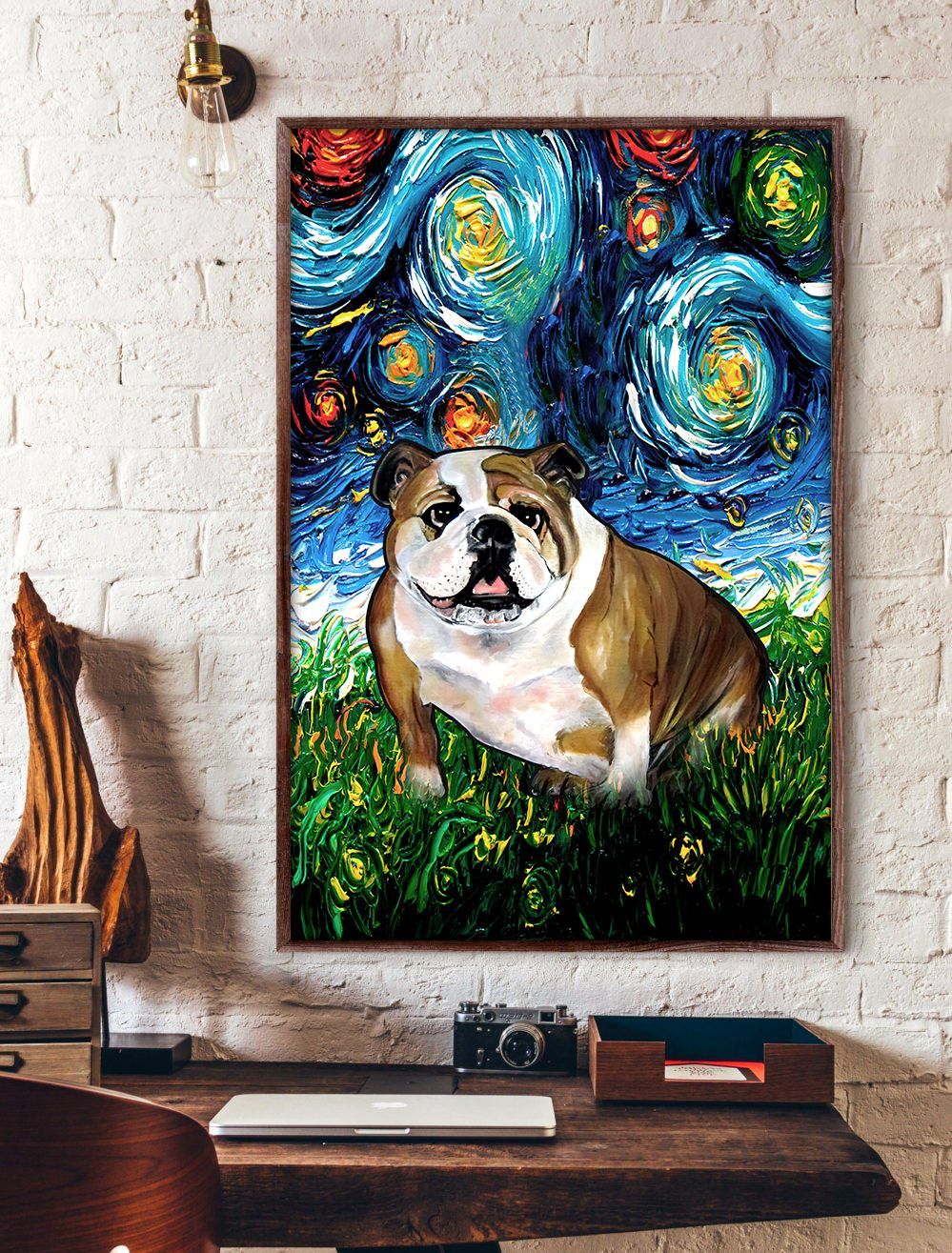 English Bulldog Poster Matte Canvas Dog Canvas Art Poster To Print Gift For Dog Lovers 4 English Bulldog Poster Matte Canvas Dog Canvas Art Poster To Print Gift For Dog Lovers 4