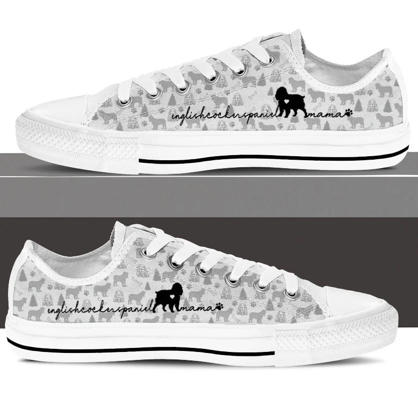 English Cocker Spaniel Low Top Shoes Sneaker For Dog Walking Christmas Holiday Gift For Dog Lovers 3 English Cocker Spaniel Low Top Shoes Sneaker For Dog Walking Christmas Holiday Gift For Dog Lovers 3