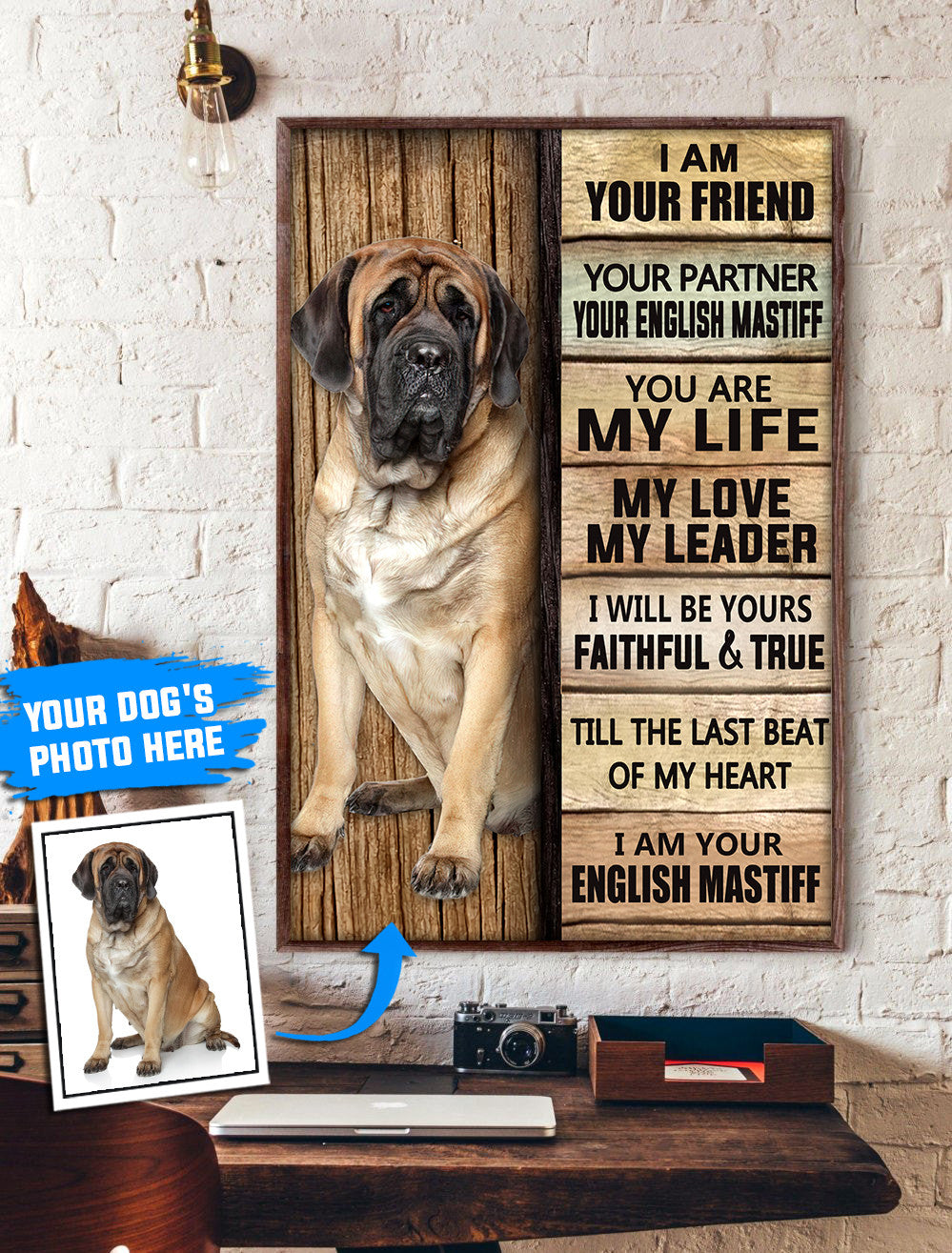 English Mastiff Personalized Poster Canvas Dog Canvas Wall Art Dog Lovers Gifts For Him Or Her 1 English Mastiff Personalized Poster Canvas Dog Canvas Wall Art Dog Lovers Gifts For Him Or Her 1