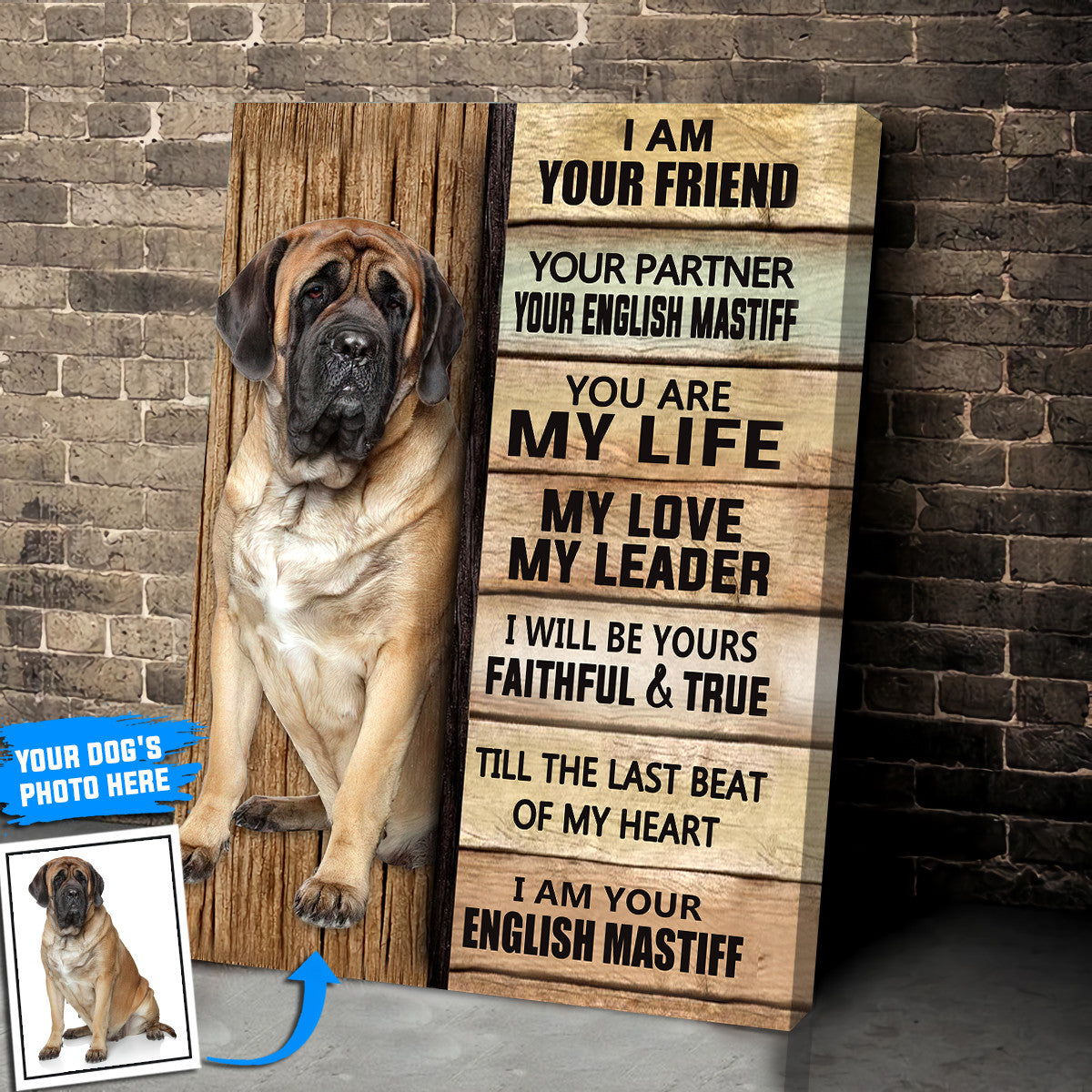English Mastiff Personalized Poster Canvas Dog Canvas Wall Art Dog Lovers Gifts For Him Or Her 2 English Mastiff Personalized Poster Canvas Dog Canvas Wall Art Dog Lovers Gifts For Him Or Her 2