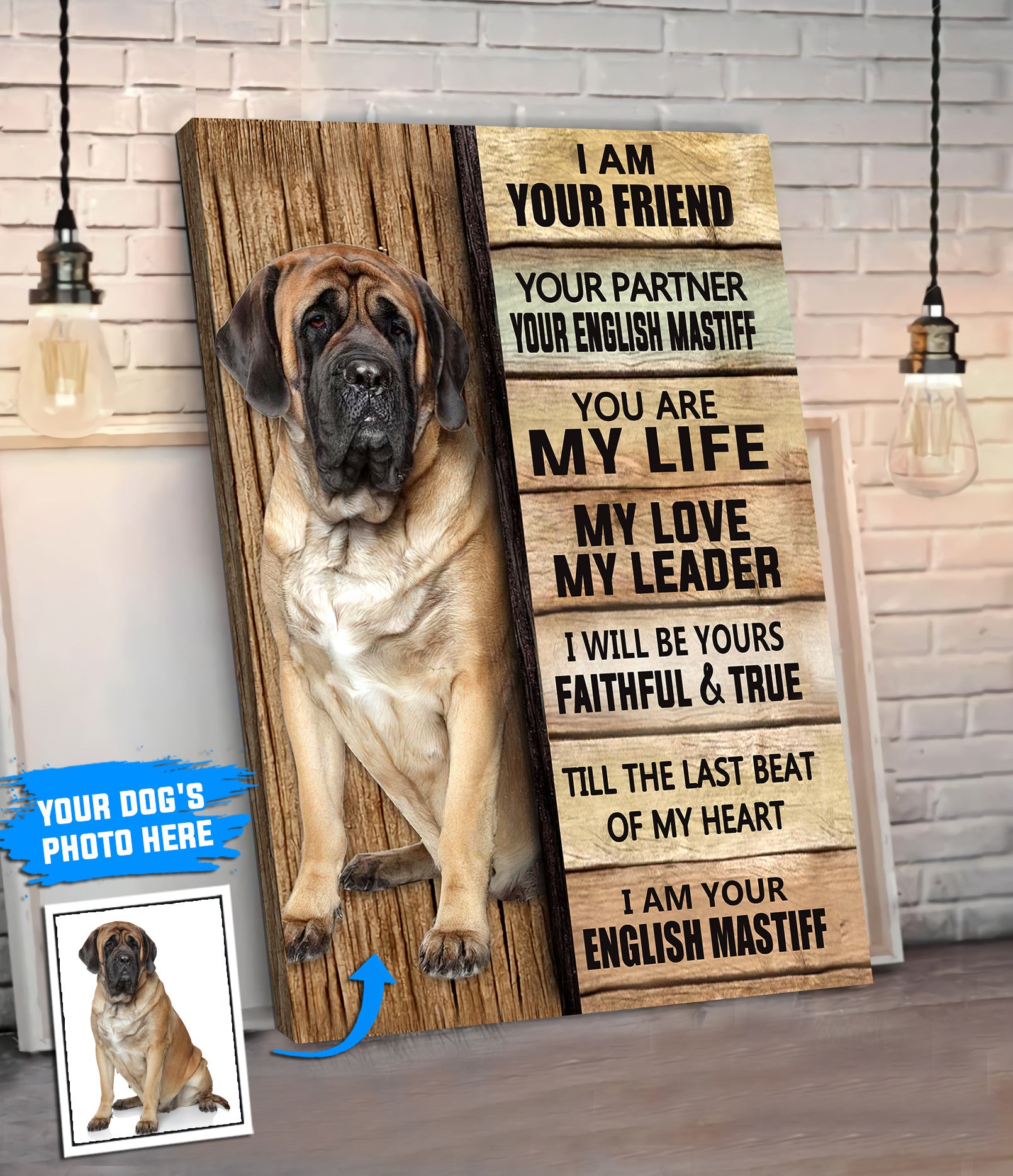 English Mastiff Personalized Poster Canvas Dog Canvas Wall Art Dog Lovers Gifts For Him Or Her 4 English Mastiff Personalized Poster Canvas Dog Canvas Wall Art Dog Lovers Gifts For Him Or Her 4