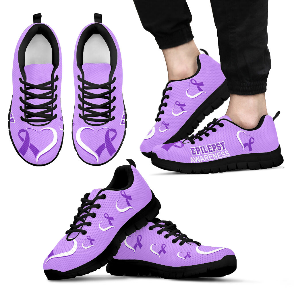 Epilepsy Awareness Shoes Heart Ribbon Men Sneaker Walking Shoes Best Gift For Men And Women Malalan 1 Epilepsy Awareness Shoes Heart Ribbon Men Sneaker Walking Shoes Best Gift For Men And Women Malalan 1