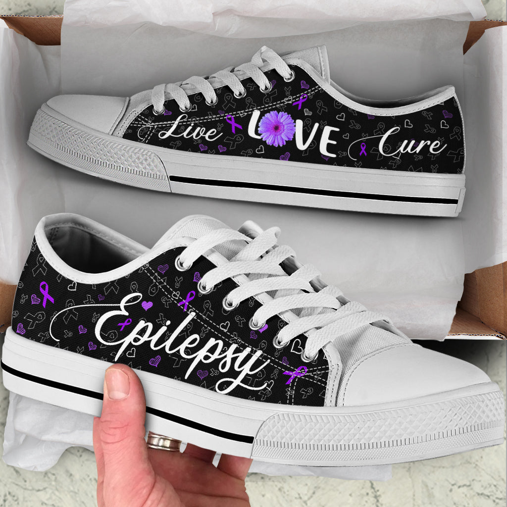 Epilepsy Shoes Live Love Cure Ribbon Heart Low Top Shoes Best Gift For Men And Women Sneaker For Walking 1 Epilepsy Shoes Live Love Cure Ribbon Heart Low Top Shoes Best Gift For Men And Women Sneaker For Walking 1