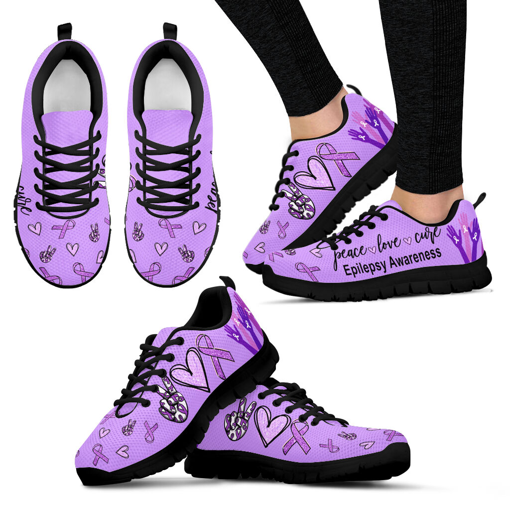 Epilepsy Shoes Peace Love Cure Sneaker Walking Shoes Best Gift For Men And Women Shoes Gift For Adults 1 Epilepsy Shoes Peace Love Cure Sneaker Walking Shoes Best Gift For Men And Women Shoes Gift For Adults 1