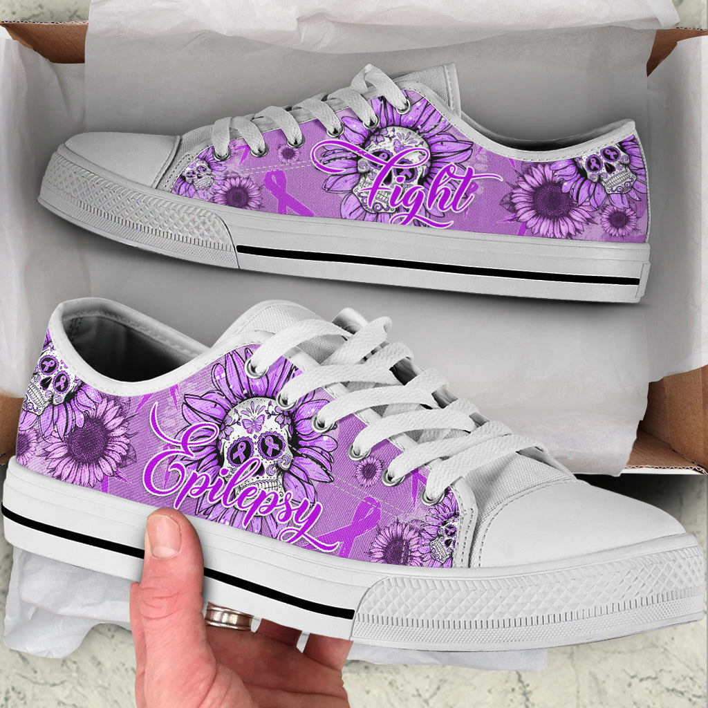 Epilepsy Shoes Skull Flower Low Top Shoes Best Gift For Men And Women Cancer Awareness Shoes 1 Epilepsy Shoes Skull Flower Low Top Shoes Best Gift For Men And Women Cancer Awareness Shoes 1