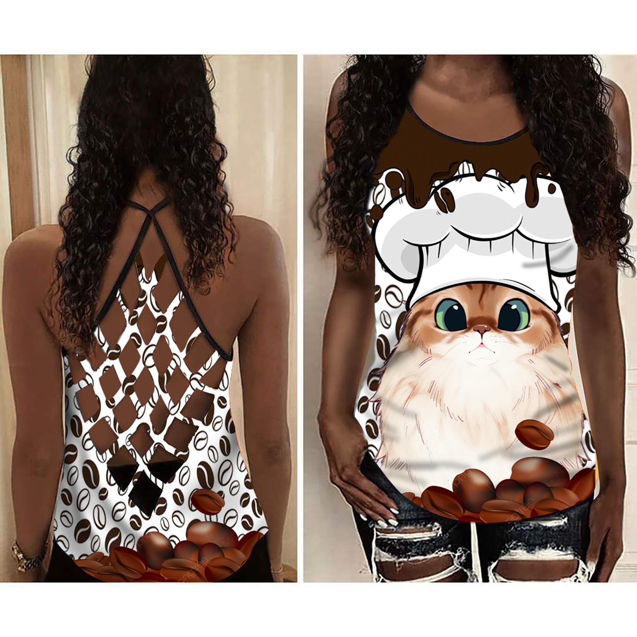 Fat Cat Loves Drink Coffee Open Back Camisole Tank Top Fitness Shirt For Women Exercise Shirt 2 ixdpjb Fat Cat Loves Drink Coffee Open Back Camisole Tank Top Fitness Shirt For Women Exercise Shirt 2 ixdpjb