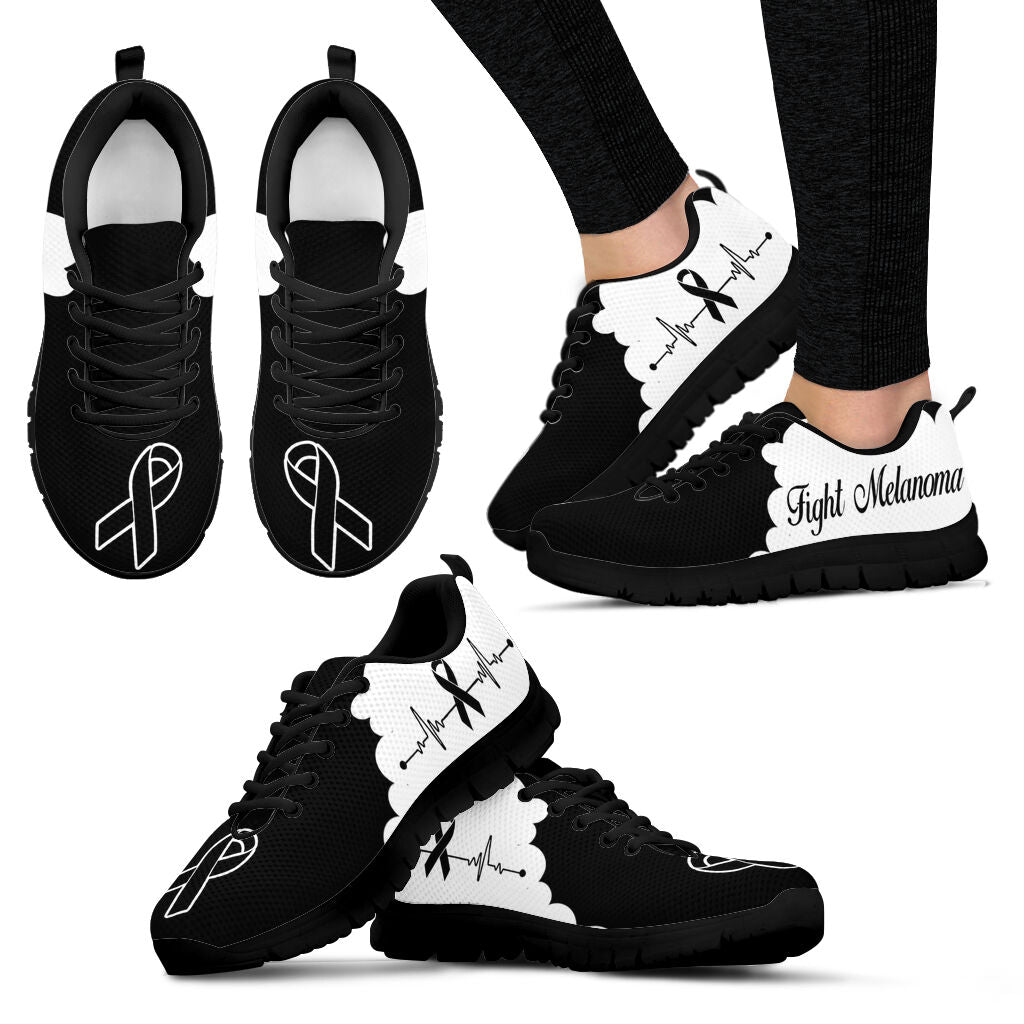 Fight Melanoma Shoes Cloudy Sneaker Walking Shoes Best Gift For Men And Women Cancer Awareness Shoes 1 Fight Melanoma Shoes Cloudy Sneaker Walking Shoes Best Gift For Men And Women Cancer Awareness Shoes 1