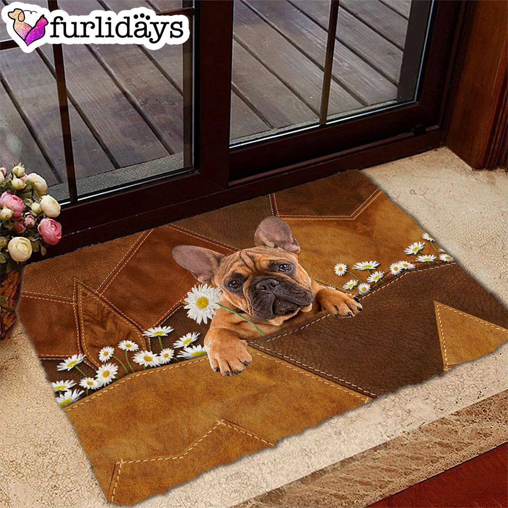 French Bulldog Holding Daisy Doormat Pet Welcome Mats Unique Gifts Doormat 2 French Bulldog Holding Daisy Doormat Pet Welcome Mats Unique Gifts Doormat 2