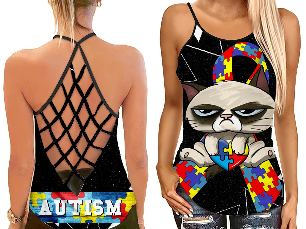 Funny Angry Cat Puzzle Open Back Camisole Tank Top Fitness Shirt For Women Exercise Shirt 1 omqmh4 Funny Angry Cat Puzzle Open Back Camisole Tank Top Fitness Shirt For Women Exercise Shirt 1 omqmh4
