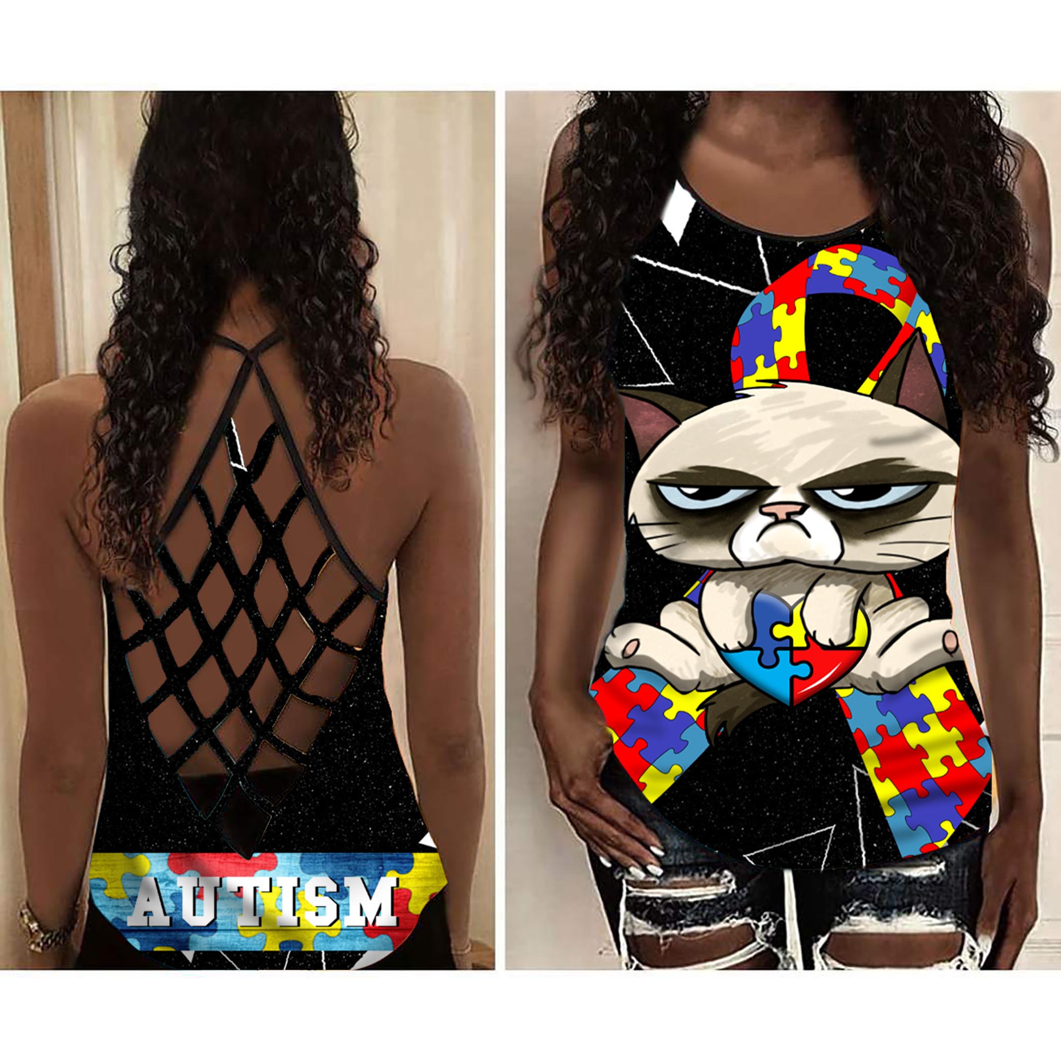 Funny Angry Cat Puzzle Open Back Camisole Tank Top Fitness Shirt For Women Exercise Shirt 2 adrt9i Funny Angry Cat Puzzle Open Back Camisole Tank Top Fitness Shirt For Women Exercise Shirt 2 adrt9i