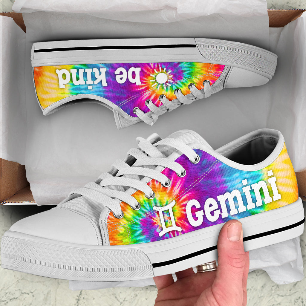 Gemini Zodiac Bekind Tie Dye Low Top Gemini Horoscope Zodiac Sign Shoes Lowtop Casual Shoes Gift For Adults 1 Gemini Zodiac Bekind Tie Dye Low Top Gemini Horoscope Zodiac Sign Shoes Lowtop Casual Shoes Gift For Adults 1
