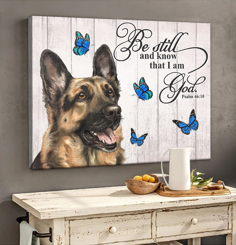 German Shepherd Matte Canvas Dog Wall Art Prints Canvas Wall Art Decor 1