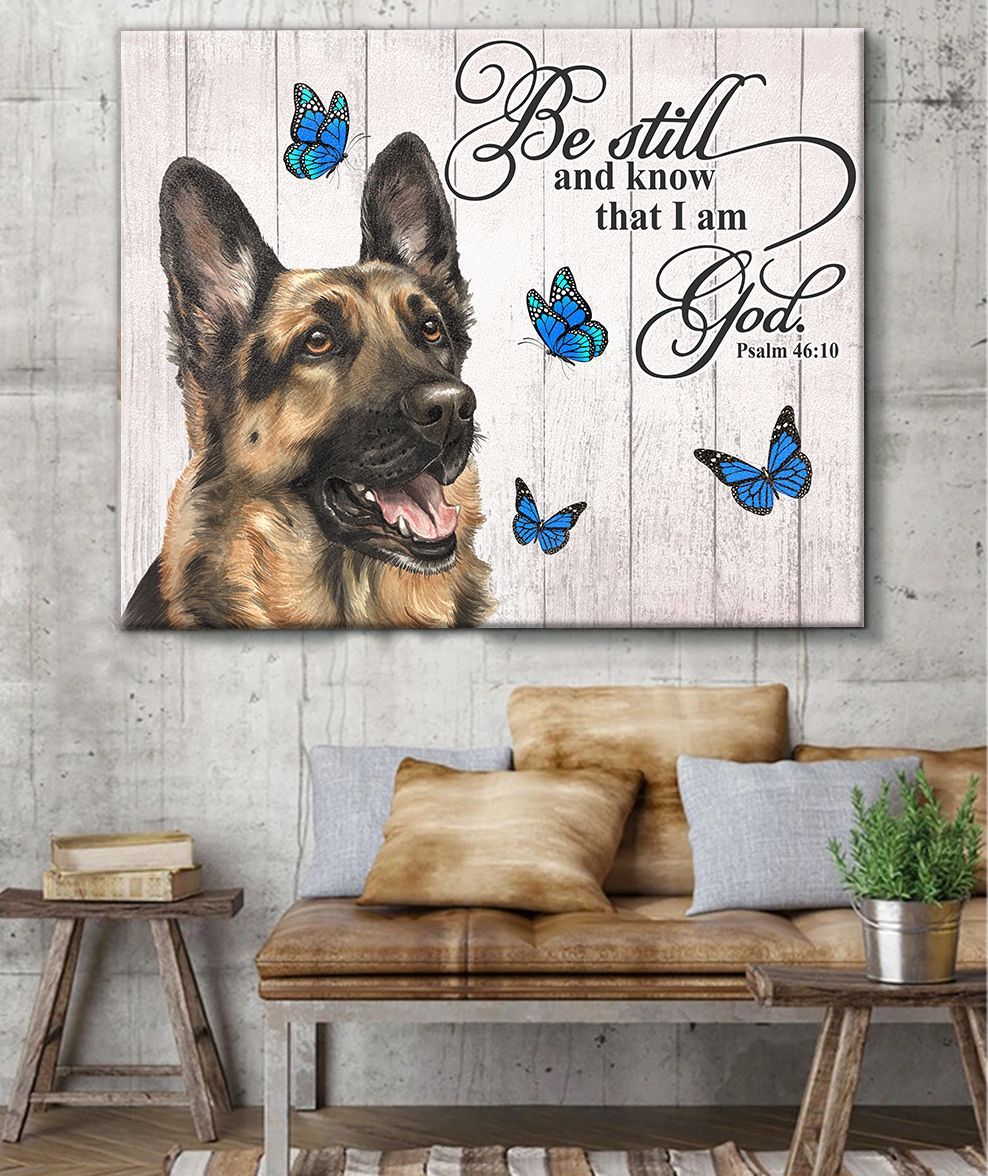 German Shepherd Matte Canvas Dog Wall Art Prints Canvas Wall Art Decor 2