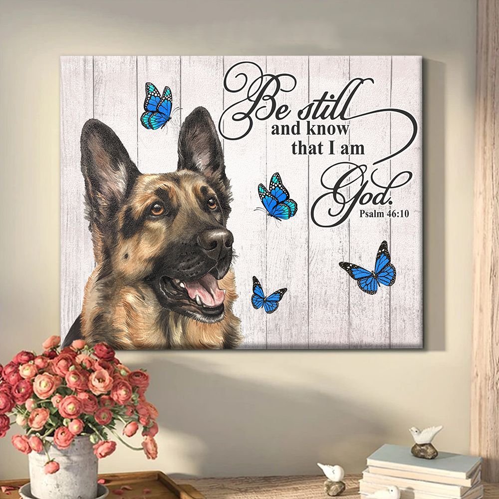 German Shepherd Matte Canvas Dog Wall Art Prints Canvas Wall Art Decor 3