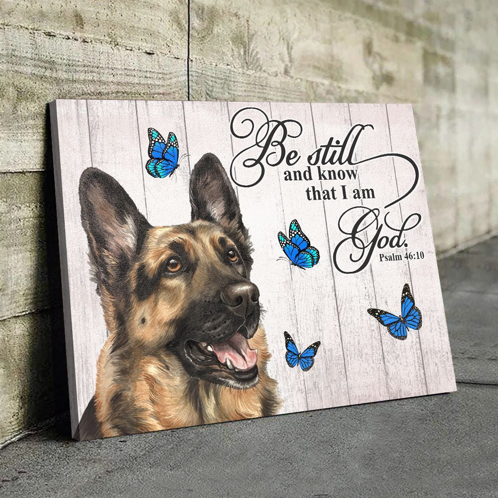 German Shepherd Matte Canvas Dog Wall Art Prints Canvas Wall Art Decor 4