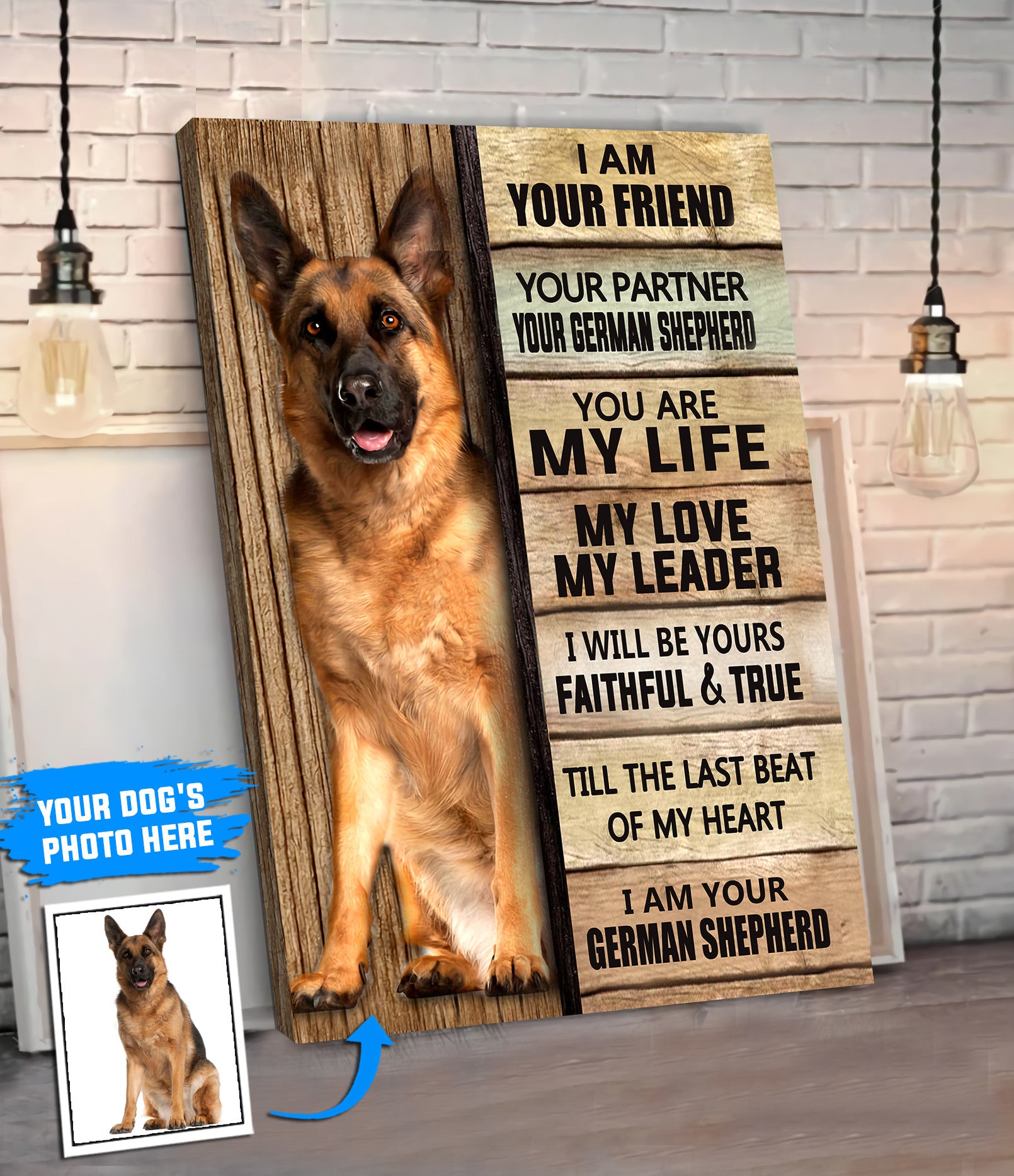 German Shepherd Personalized Poster Canvas Dog Canvas Wall Art Dog Lovers Gifts For Him Or Her 4 German Shepherd Personalized Poster Canvas Dog Canvas Wall Art Dog Lovers Gifts For Him Or Her 4