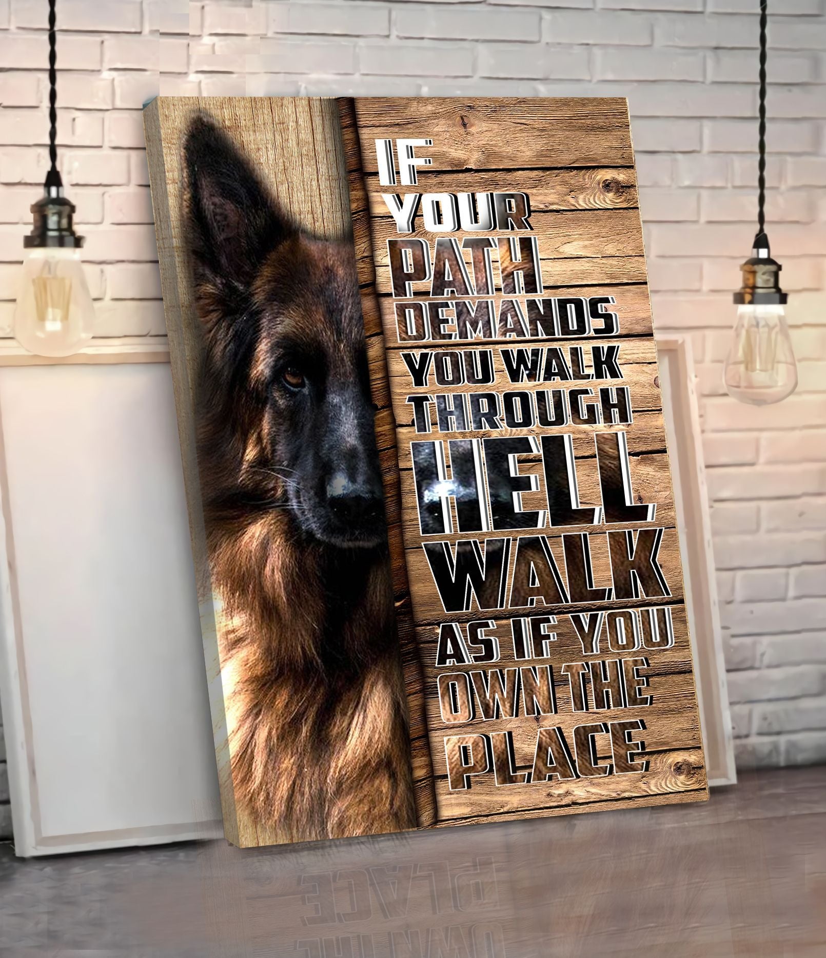 German Shepherd Walk As If You Own The Place Matte Canvas Dog Canvas Wall Art Gift For Dog Lovers 3 German Shepherd Walk As If You Own The Place Matte Canvas Dog Canvas Wall Art Gift For Dog Lovers 3