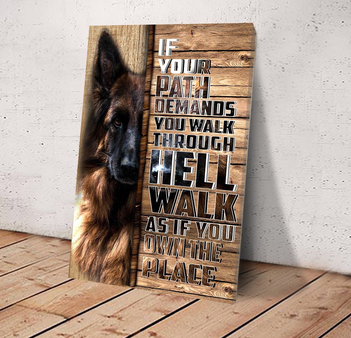 German Shepherd Walk As If You Own The Place Matte Canvas Dog Canvas Wall Art Gift For Dog Lovers 4 German Shepherd Walk As If You Own The Place Matte Canvas Dog Canvas Wall Art Gift For Dog Lovers 4