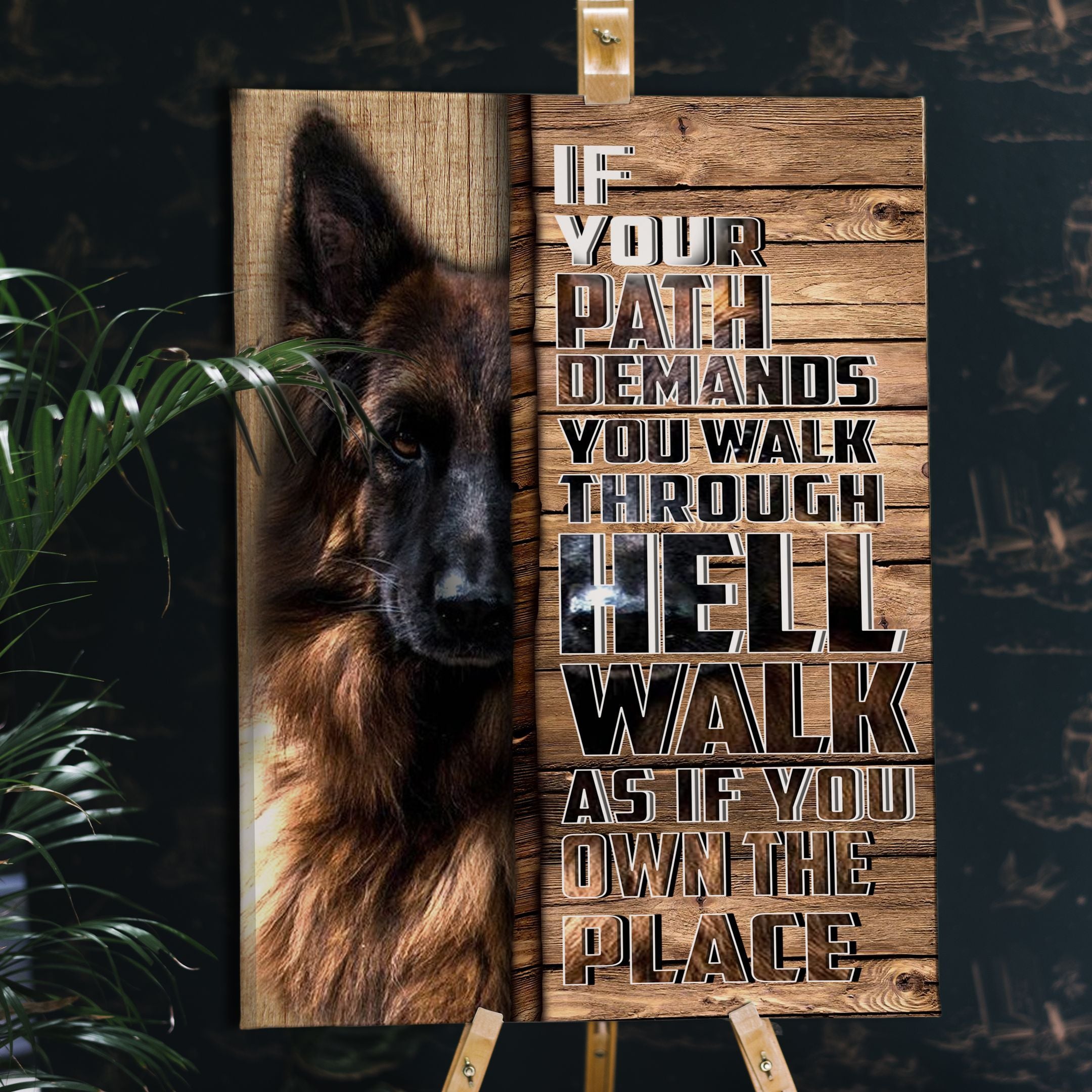 German Shepherd Walk As If You Own The Place Matte Canvas Dog Canvas Wall Art Gift For Dog Lovers 5 German Shepherd Walk As If You Own The Place Matte Canvas Dog Canvas Wall Art Gift For Dog Lovers 5