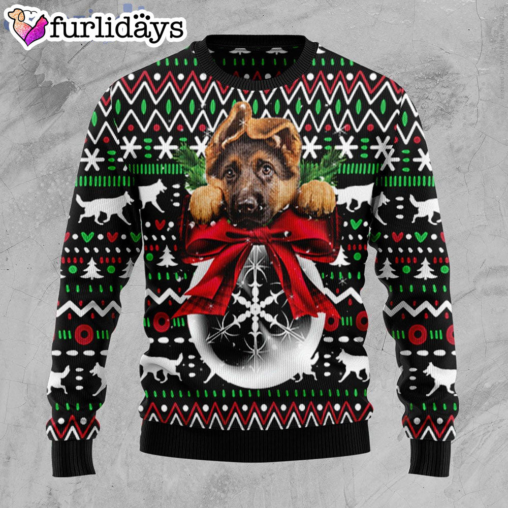 German Shepherd Xmas Ball Dog Lover Ugly Christmas Sweater Gifts For Dog Lovers 1 German Shepherd Xmas Ball Dog Lover Ugly Christmas Sweater Gifts For Dog Lovers 1