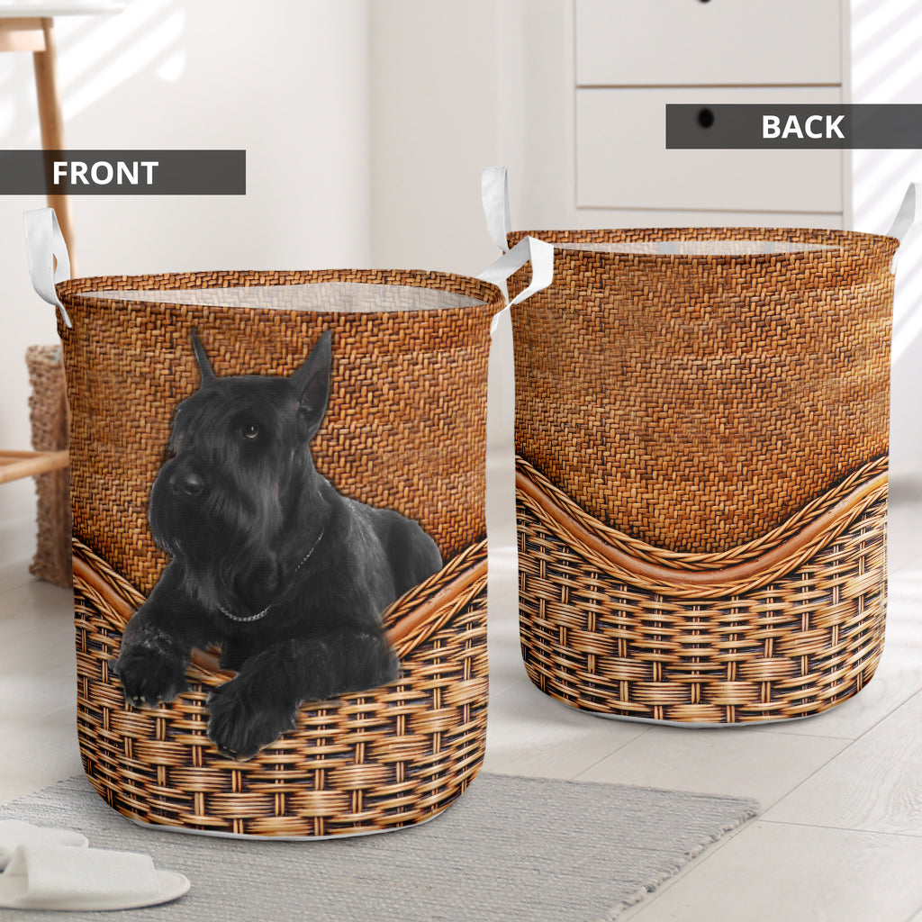 Giant Schnauzer Rattan Texture Laundry Basket Dog Laundry Basket Christmas Gift For Her Home Decor 1 Giant Schnauzer Rattan Texture Laundry Basket Dog Laundry Basket Christmas Gift For Her Home Decor 1