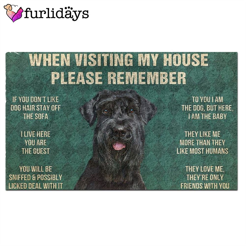 Giant Schnauzer s Rules Doormat Xmas Welcome Mats Dog Memorial Gift 2 Giant Schnauzer s Rules Doormat Xmas Welcome Mats Dog Memorial Gift 2