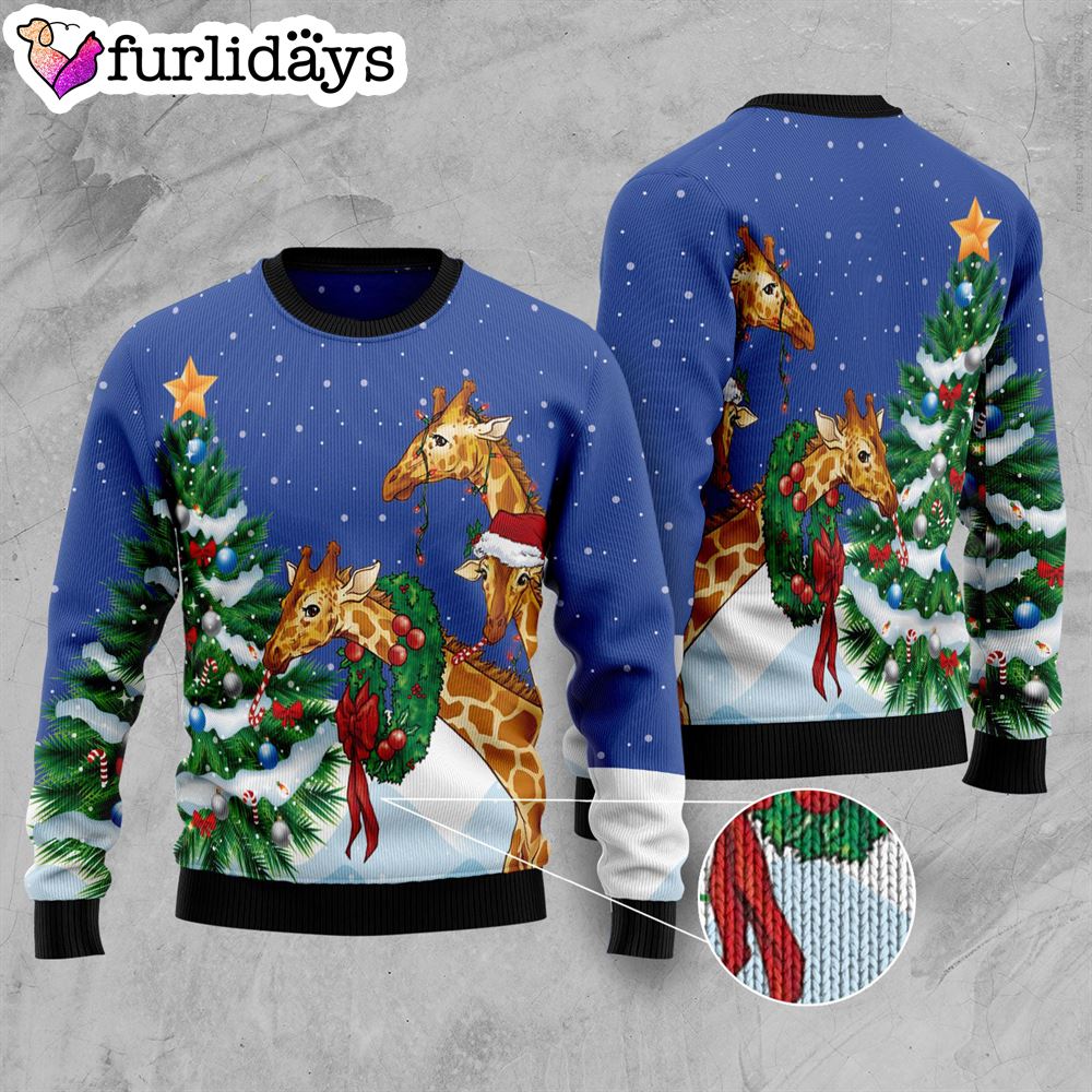 Giraffe Family Xmas Ugly Christmas Sweater Gift For Pet Lovers Lover Xmas Sweater Gift 3 Giraffe Family Xmas Ugly Christmas Sweater Gift For Pet Lovers Lover Xmas Sweater Gift 3