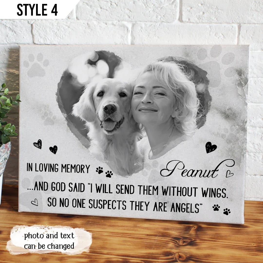 God Said I Will Send Them Without Wings Dog Matte Canvas Poster Art For Wall Gift For Dog Lovers 1 God Said I Will Send Them Without Wings Dog Matte Canvas Poster Art For Wall Gift For Dog Lovers 1