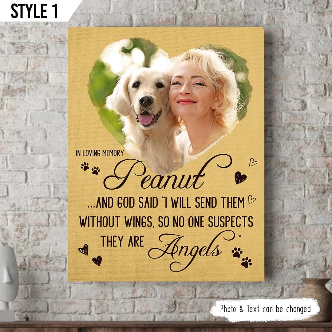 God Said I Will Send Them Without Wings Dog Vertical Canvas Poster Poster To Print Gift For Dog Lovers 1 God Said I Will Send Them Without Wings Dog Vertical Canvas Poster Poster To Print Gift For Dog Lovers 1