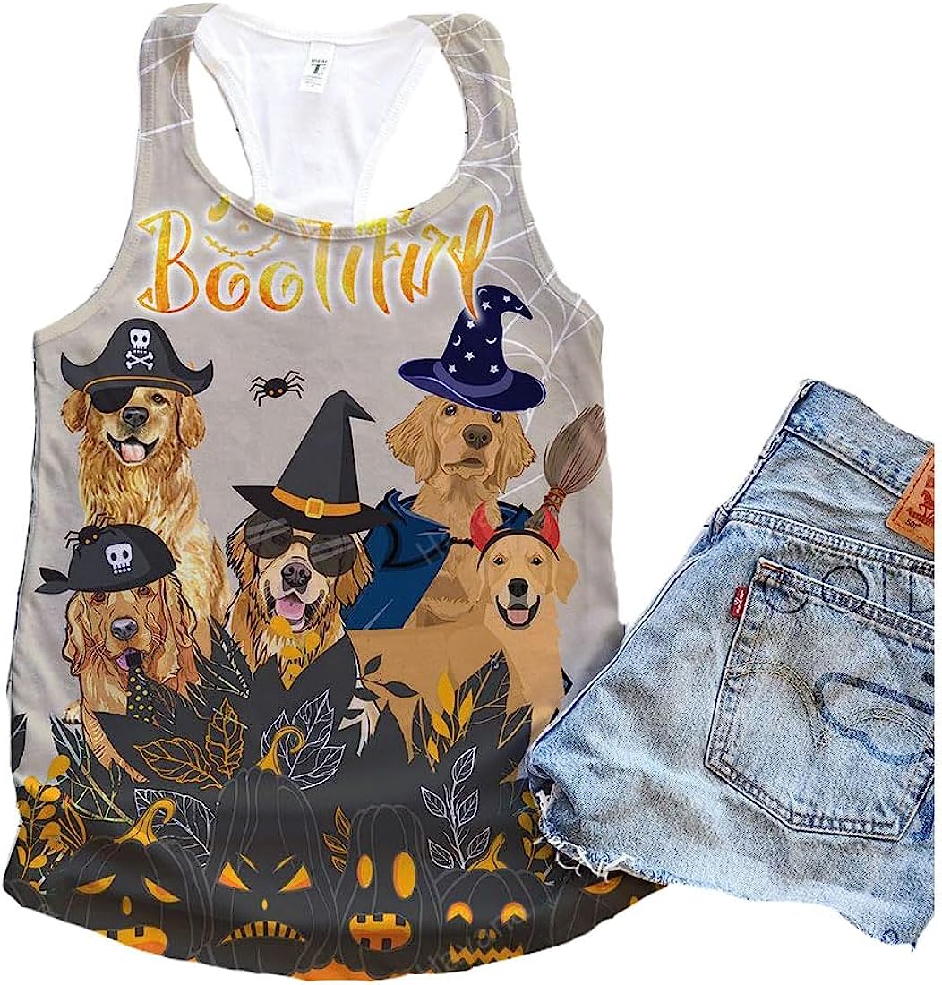 Golden Retriever Dog Bootiful Halloween Tank Top Summer Casual Tank Tops For Women Gift For Young Adults 1 ykyh65 Golden Retriever Dog Bootiful Halloween Tank Top Summer Casual Tank Tops For Women Gift For Young Adults 1 ykyh65