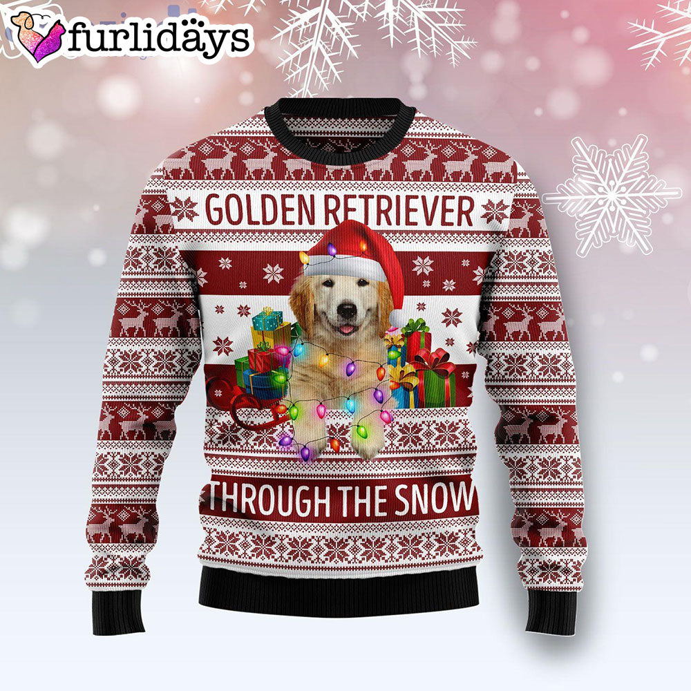 Golden Retriever Through The Snow Dog Lover Ugly Christmas Sweater Dog Memorial Gift 1 Golden Retriever Through The Snow Dog Lover Ugly Christmas Sweater Dog Memorial Gift 1