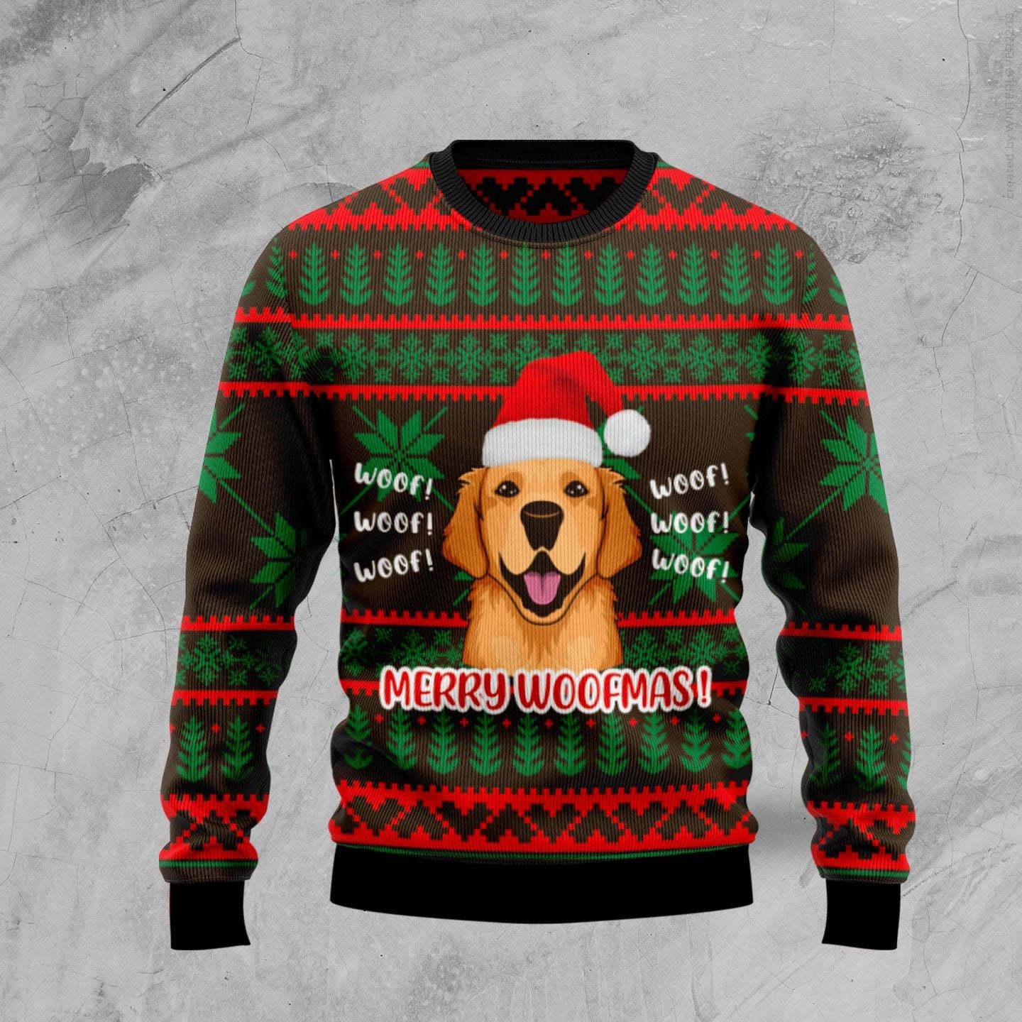 Golden Retriever Woofmas Ugly Christmas Sweater Gift For Pet Lovers Unisex Crewneck Sweater 1 Golden Retriever Woofmas Ugly Christmas Sweater Gift For Pet Lovers Unisex Crewneck Sweater 1
