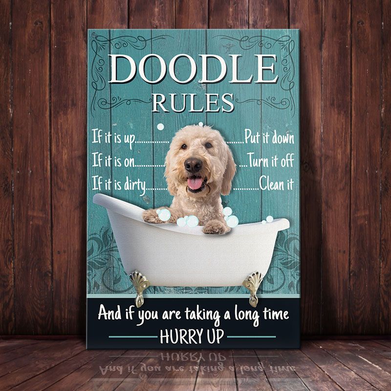 Goldendoodle Rules Poster Matte Canvas Dog Canvas Art Poster To Print Gift For Dog Lovers 1 Goldendoodle Rules Poster Matte Canvas Dog Canvas Art Poster To Print Gift For Dog Lovers 1