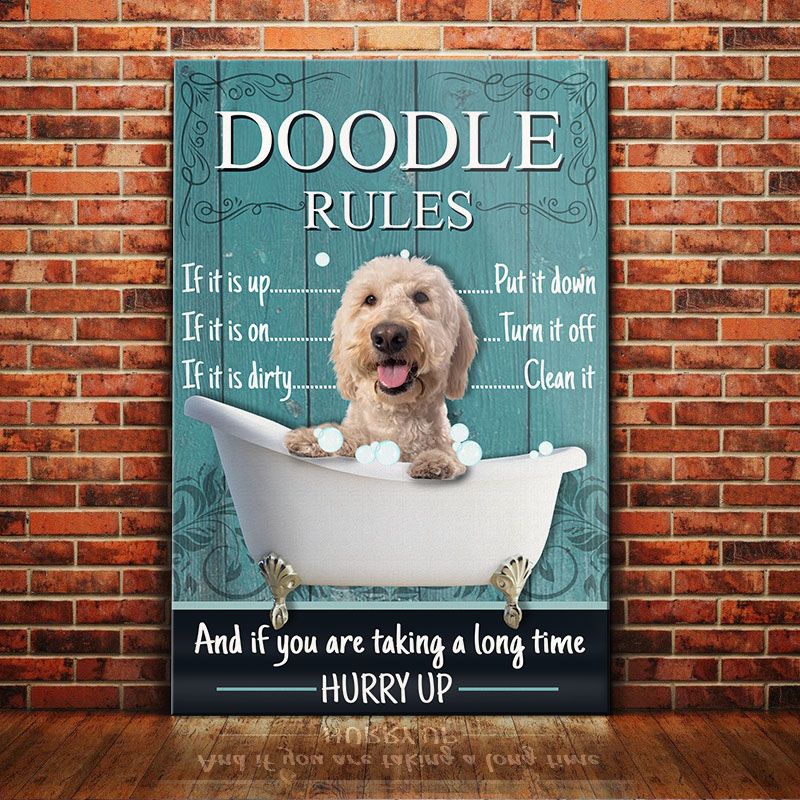 Goldendoodle Rules Poster Matte Canvas Dog Canvas Art Poster To Print Gift For Dog Lovers 3 Goldendoodle Rules Poster Matte Canvas Dog Canvas Art Poster To Print Gift For Dog Lovers 3