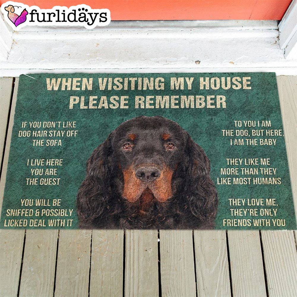 Gordon Setter s Rules Doormat Funny Doormat Christmas Holiday Gift 1 Gordon Setter s Rules Doormat Funny Doormat Christmas Holiday Gift 1