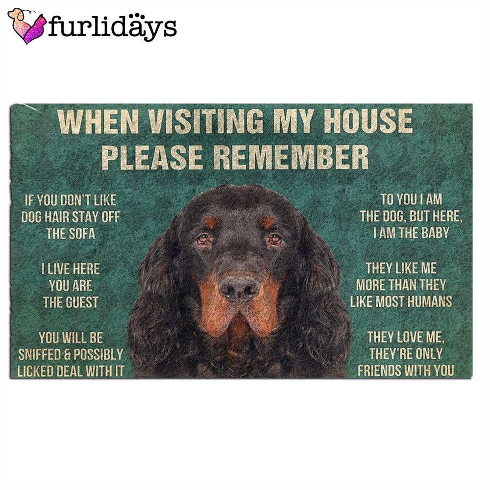 Gordon Setter s Rules Doormat Funny Doormat Christmas Holiday Gift 2 Gordon Setter s Rules Doormat Funny Doormat Christmas Holiday Gift 2