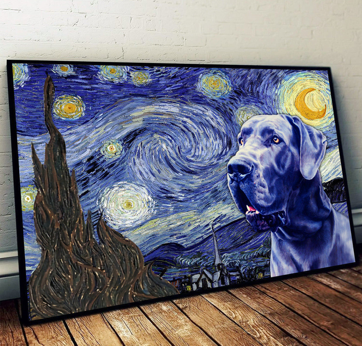 Great Dane Poster Matte Canvas Dog Wall Art Prints Painting On Canvas 1 Great Dane Poster Matte Canvas Dog Wall Art Prints Painting On Canvas 1