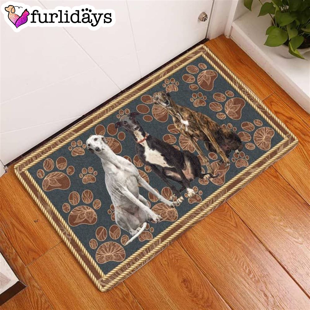 Greyhound 2 Flower Paw Doormat Pet Welcome Mats Unique Gifts Doormat 1 Greyhound 2 Flower Paw Doormat Pet Welcome Mats Unique Gifts Doormat 1